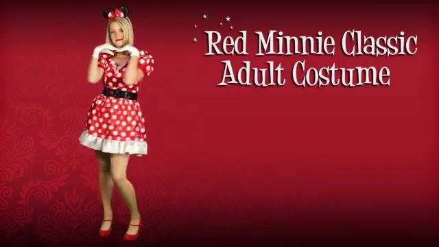 The Red Minnie Classic Adult Costume is a charming outfit that captures the essence of Disney's beloved character. With its vibrant red polka dots and adorable accessories, this costume is perfect for Halloween or themed parties, offering a fun and playful look for any Disney fan. Available in adult sizes.