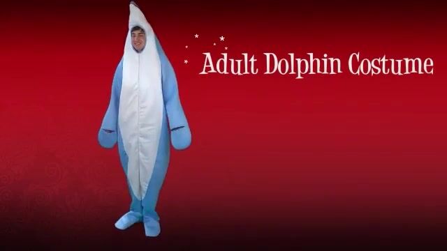 When you zip into your adult dolphin costume you'll get the feeling of being a wild, carefree ocean mammal who spends his days swimming and jumping through the waves.