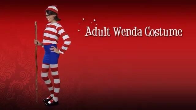 That's not Waldo, that's Wenda! Wear this Adult Wenda Costume and have everyone confused while they hunt for Waldo.