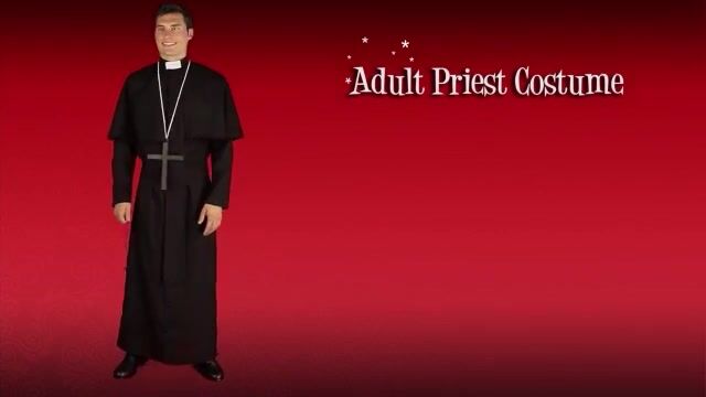 When you go in our Adult Traditional Priest Costume you might just hear some confessions through the course of your Halloween night! But you can keep a secret, right?