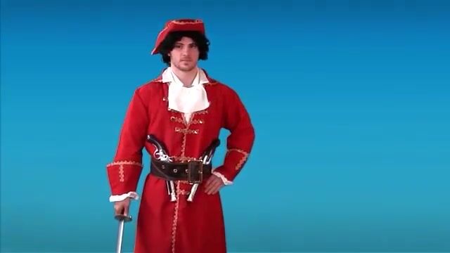 A Captain Morgan pirate costume will make you the talk of your Halloween party this year.  This pirate outfit also makes for a good Captain Hook costume.